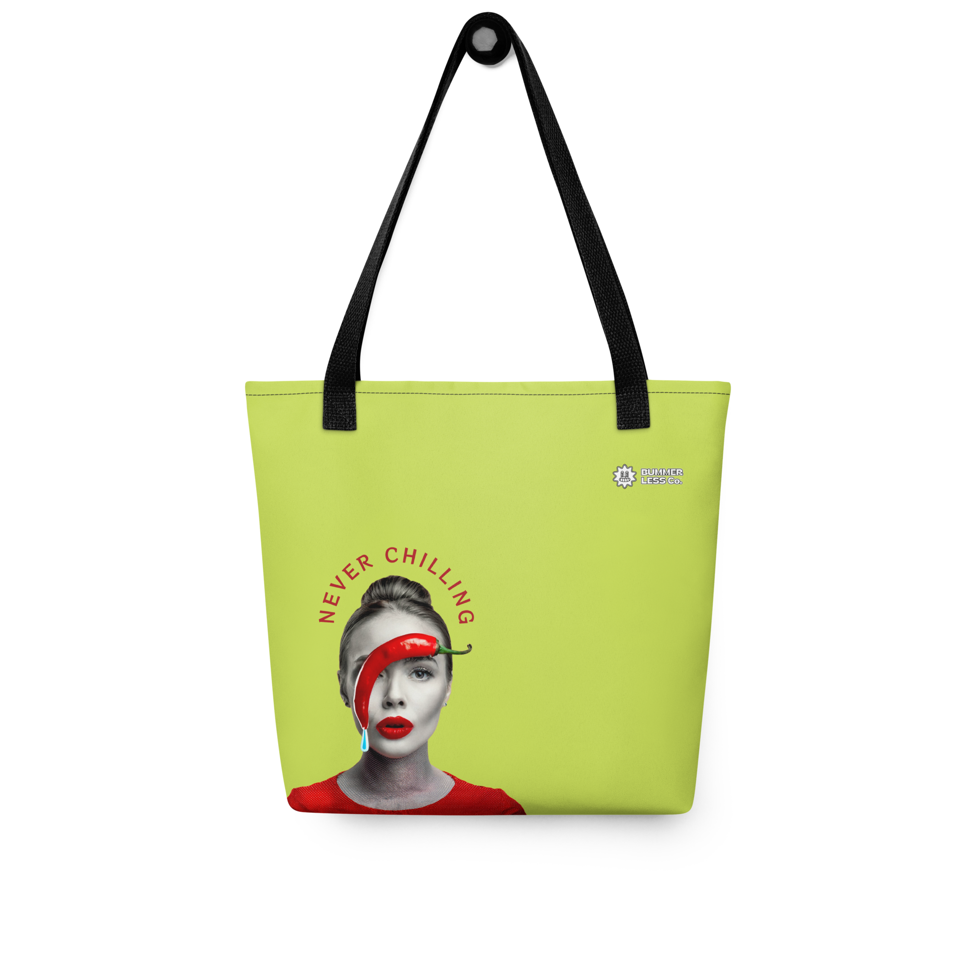 Never Chilling Tote Bag - Green Mindaro